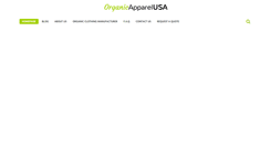 Desktop Screenshot of organicapparelusa.com