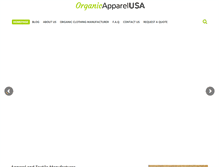 Tablet Screenshot of organicapparelusa.com